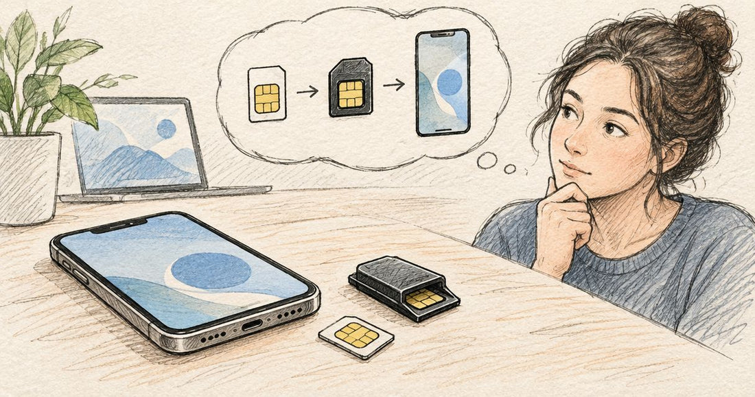 Does an eSIM adapter need its own SIM card?