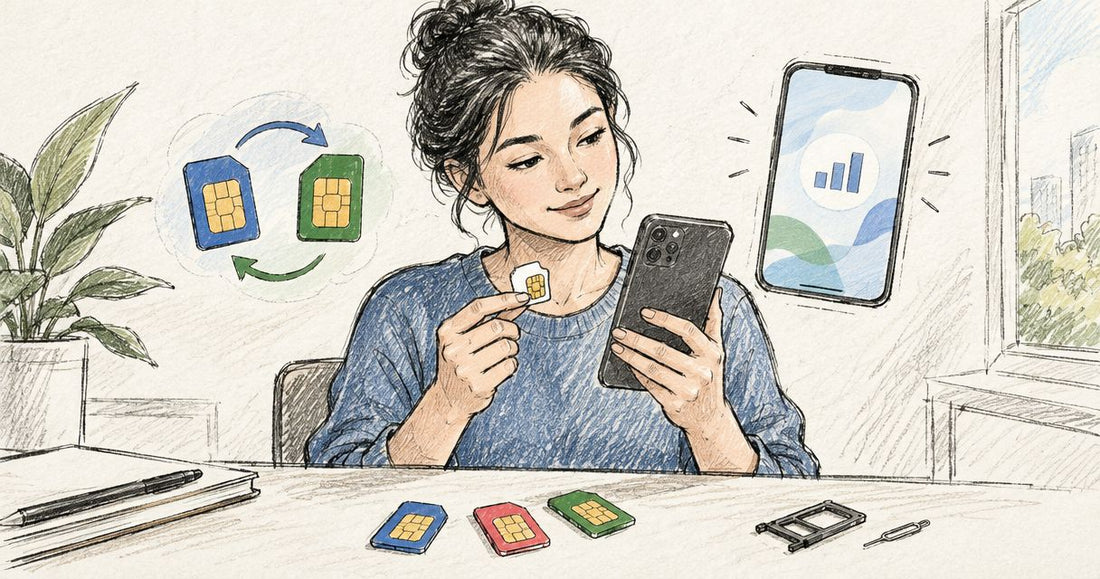 What happens when you switch SIM cards on your phone?