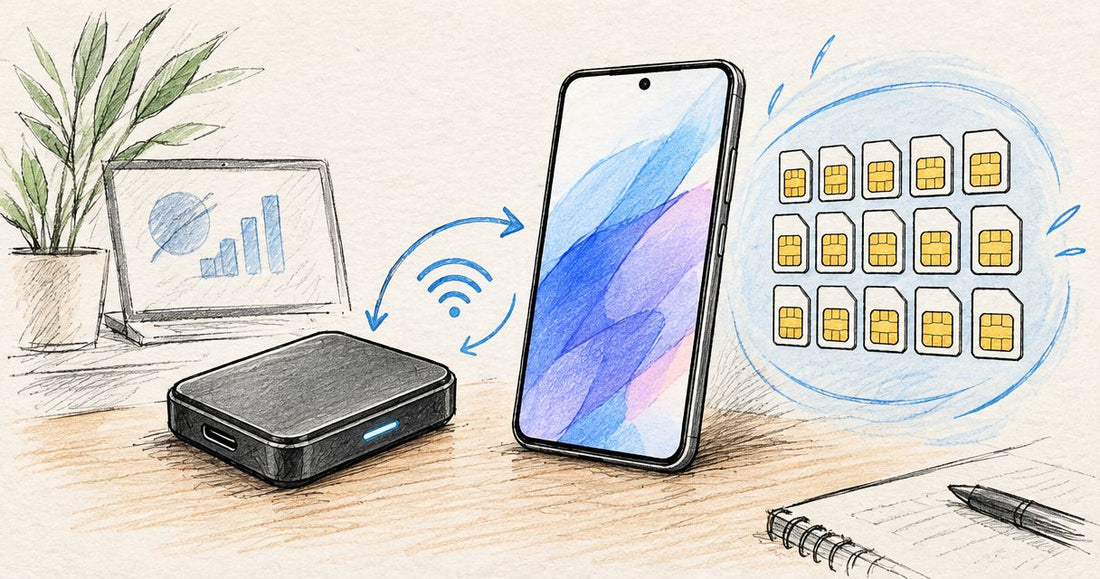 How to connect Switch Max to a Samsung Galaxy phone for 15 eSIM profiles
