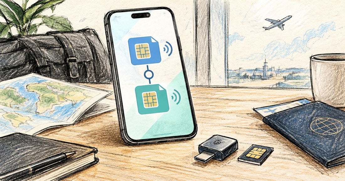 Can you use two eSIM profiles at the same time with an adapter?