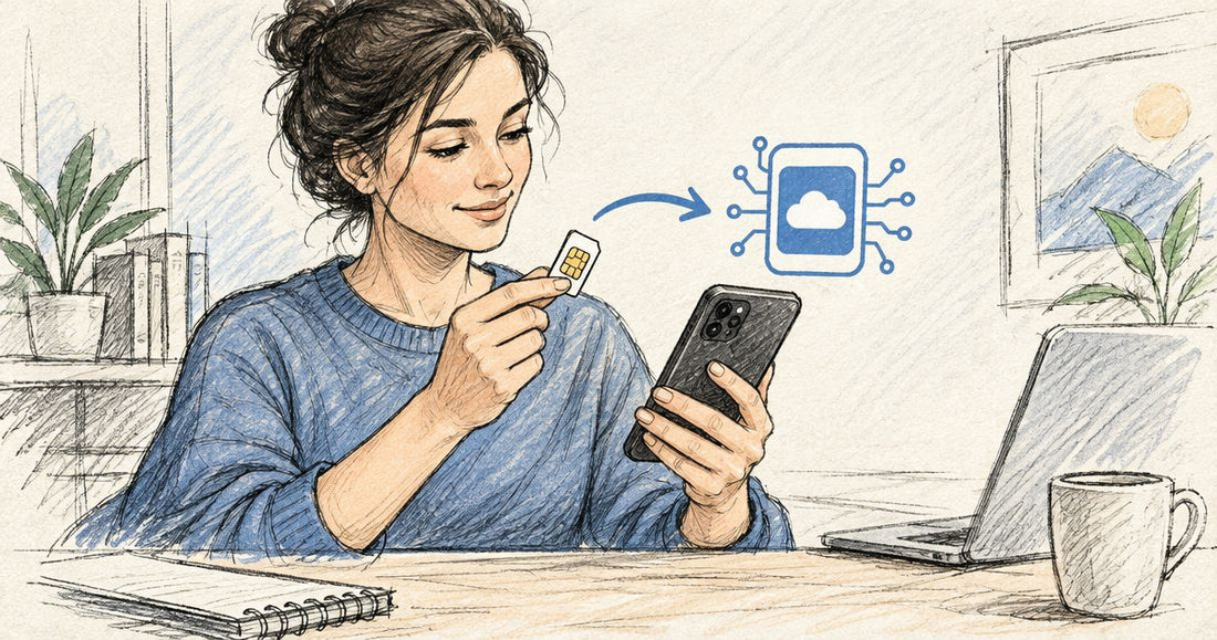 How do you switch from a physical SIM to eSIM?