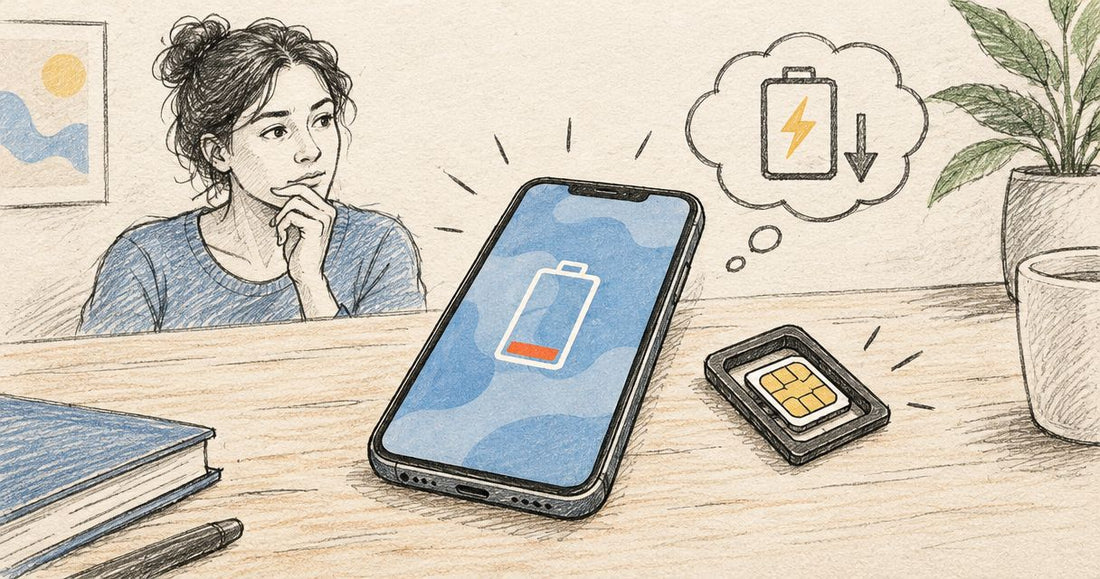 Does using an eSIM adapter drain your phone's battery faster?