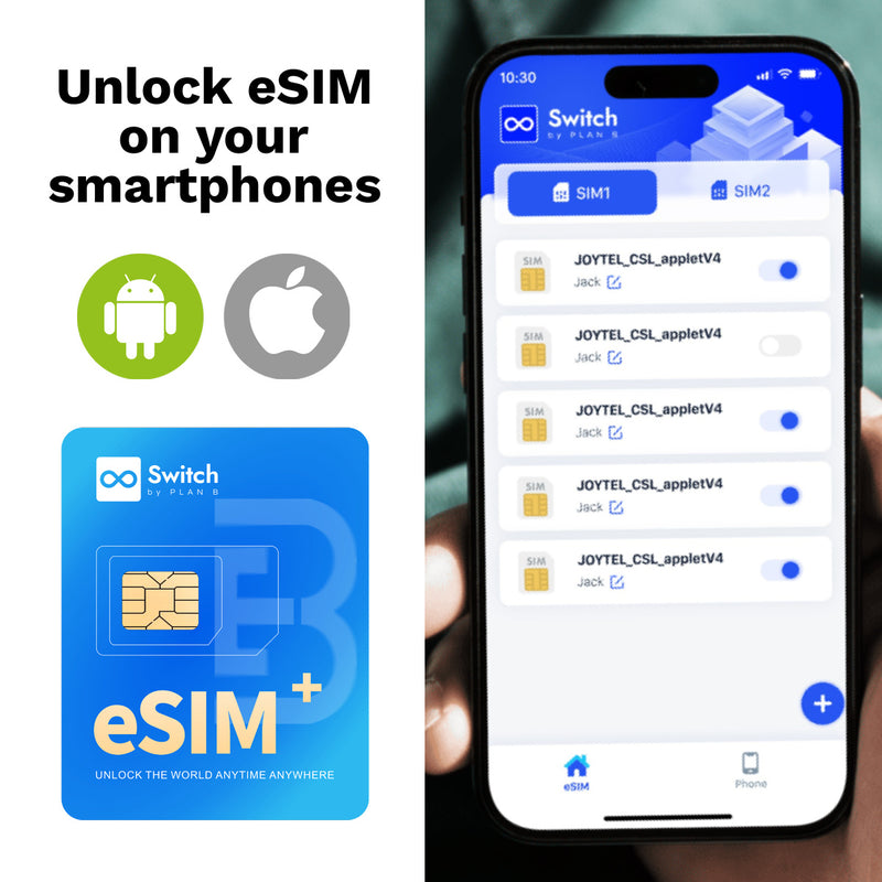 Switch eSIM Adapter Max (Android & IOS)