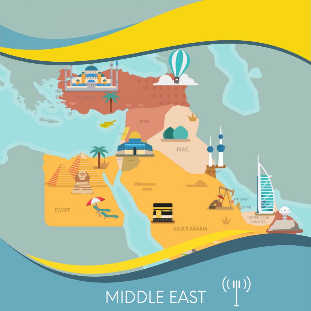 Middle East eSIM – 13 Countries Data Plan | Switch eSIM